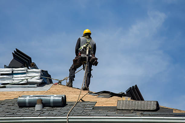Professional Roof Replacement technician working in Laurel Hill, NC